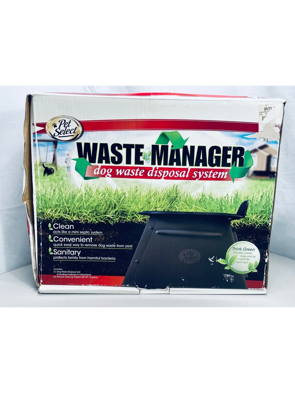 Pet Select Waste Manager Dog Waste Disposal System Tablets not Included NIP